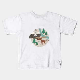 Moose Woodland Kids T-Shirt